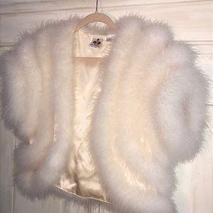 Marabou bolero.  Size S